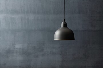 Obraz premium 0458. Pendant light in front of dark wall. Generative AI