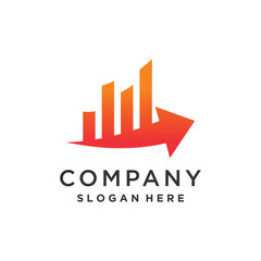 Investment logo vector with modern creative idea