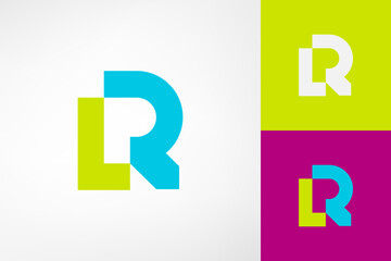LR or RL monogram with a unique, geometric and sharp style. A logo that looks modern, masculine, and bold. This logo is suitable for personal brand logos, art, fashion, etc.