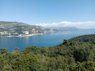 Fototapeta na wymiar View on Dubrovnik from Lokrum Island, Croatia