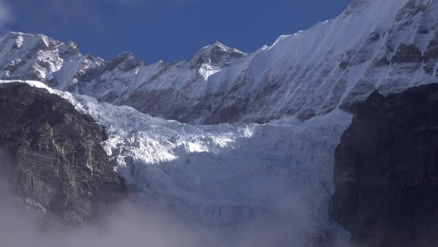Himalaya mountain Large Glacier on Rocky Mountain
Long shot from Nepal, 2023
