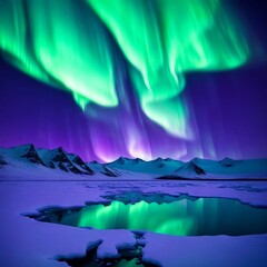 Northern Lights Dancing in the Arctic Sky