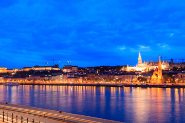 Night cityscape of Budapest, Hungary