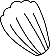 chocolate dessert hand draw