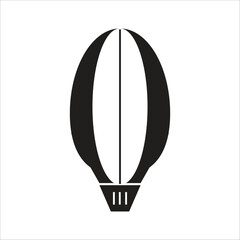 air balloon icon vector template