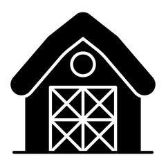 Warehouse Glyph Icon