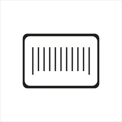 barcode icon vector logo template