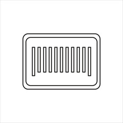barcode icon vector logo template