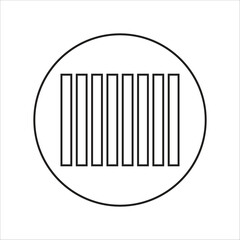 barcode icon vector logo template