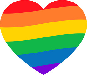 LGBTQ+ Pride Month in June.  Png clipart isolated on transparent background