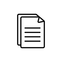 icon with paper, documents icon