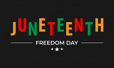 Juneteenth. Freedom day vector illustration