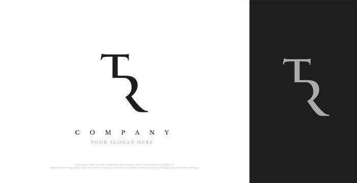 Initial TR Logo Design Vector 
