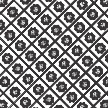 bunga terung pattern borneo iban dayak traditional art background