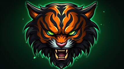 tiger head vector