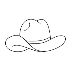 Hand drawing style of hat vector. Suitable for clothes icon, sign or symbol.
 