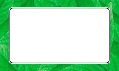 Obraz premium green frame for your text