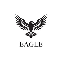 Obraz premium Eagle logo - Eagle icon, vector illustration on white background