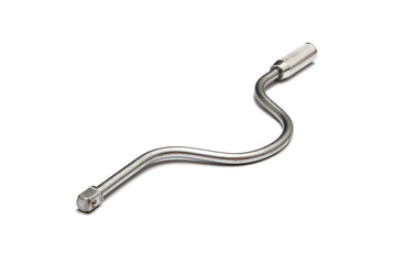 Set of keys and heads on a white background