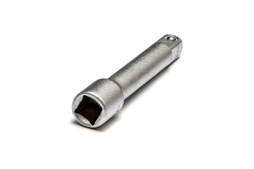 Set of keys and heads on a white background