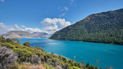 Tourist viewpoint along Glenorchy Queenstown Road