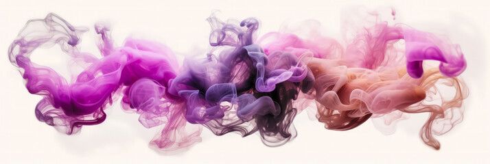 Fototapeta na wymiar puff of smoke in neon tones, abstract art, colored steam background, smoke cloud swirl pattern, bright vivid colors. AI generated