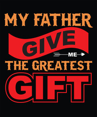 Naklejka premium Father t-shirt design 2023