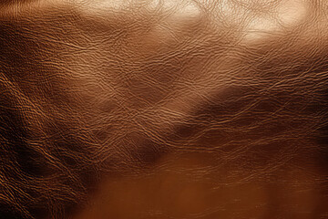 Brown leather texture background, generative AI