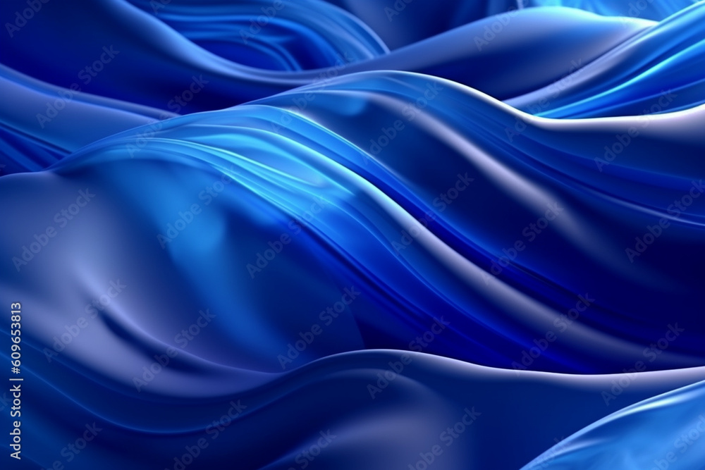Poster abstract dark blue fluid twisted wavy background design, visual elements for background, generative 