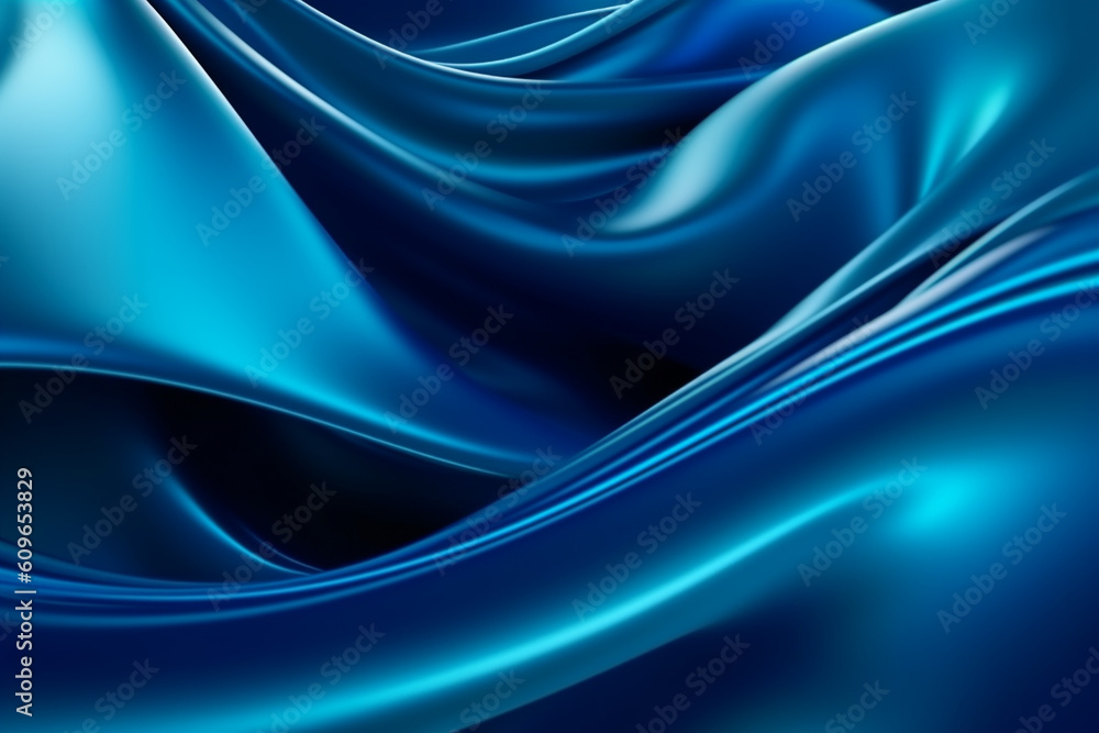 Poster abstract dark blue fluid twisted wavy background design, visual elements for background, generative 