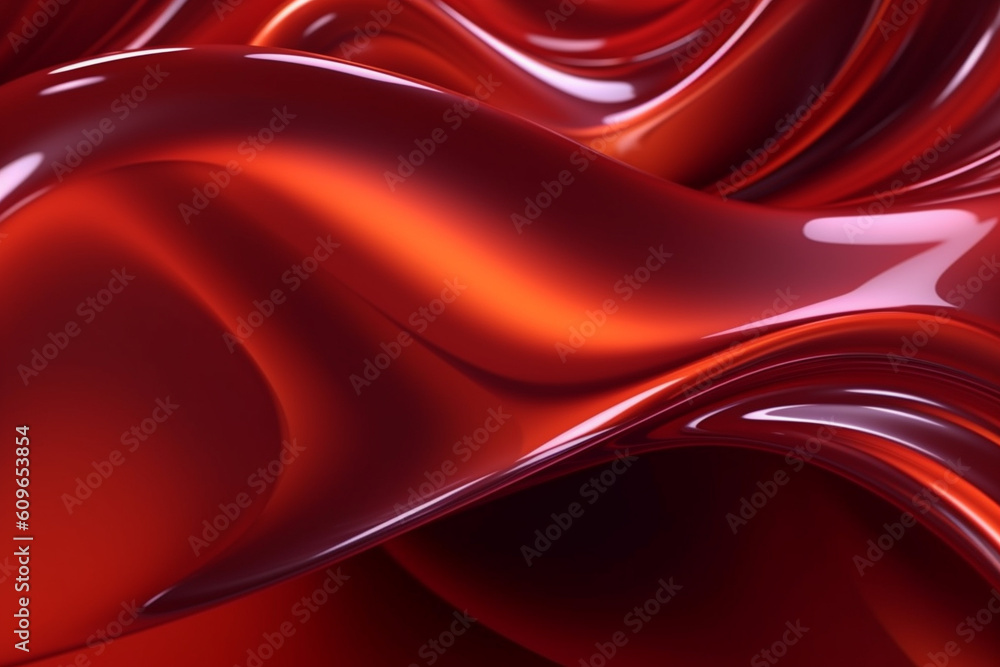 Poster abstract dark red fluid twisted wavy background design, visual elements for background, generative a