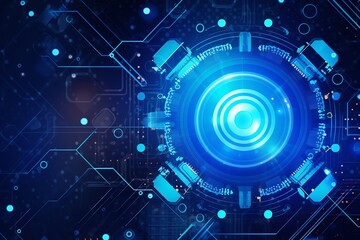 Obraz premium Abstract technology concept interface communication background