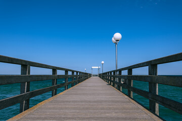 Empty Jetty On A Sunny Day