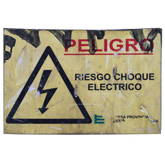 old and dilapidated broken and shabby signs