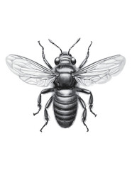 fly isolated on white background