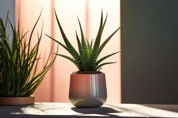 Aloe Vera Plant Enhancing Home Decor in Vase