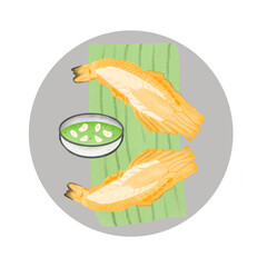 fish and chips on a plate
