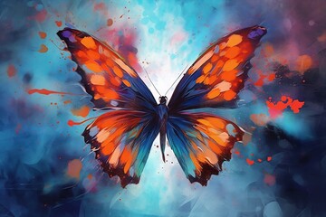 abstract butterfly digital painting 