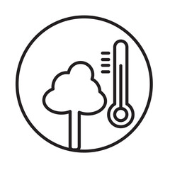 GLOBAL WARMING design vector icon design vector line icon svg