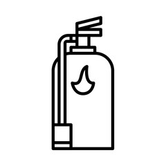 Fire Extinguisher design vector icon design vector line icon svg