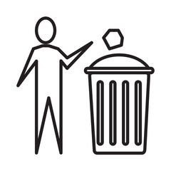 KEEP CLEAN design vector icon design vector line icon svg