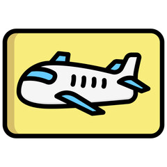 plane icons, are often used in design, websites, or applications, banner, flyer to convey specific concepts related to vacations or tourism.