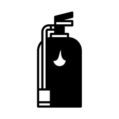 Solid Line Fire Extinguisher design vector icon design vector line icon svg
