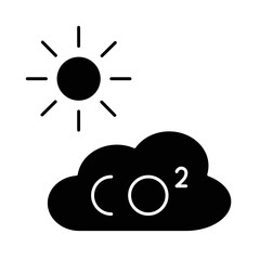 Solid POLUTION design vector icon design vector line icon svg