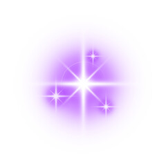purple light sparkle star