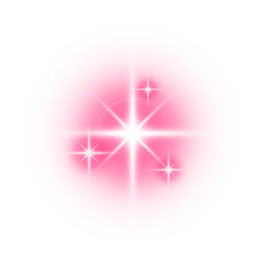 pink light sparkle star