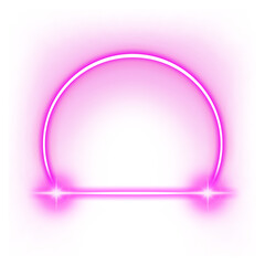 purple semicircle line light neon sparkle star