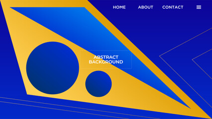 ABSTRACT BACKGROUND ELEGANT GRADIENT BLUE YELLOW SMOOTH COLOR DESIGN VECTOR TEMPLATE GOOD FOR MODERN WEBSITE, WALLPAPER, COVER DESIGN 