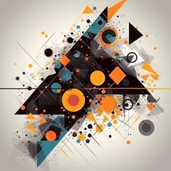 abstract background colorful with triangles	