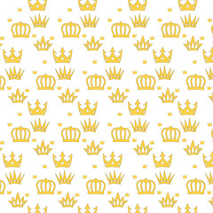 Background with crowns for decoration.